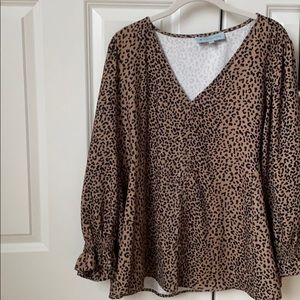 Tuckernuck Cheetah Blouse